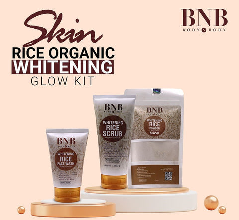 BNB Rice Extract Bright & Glow Kit Golden Cap with box (Pack of 3 )