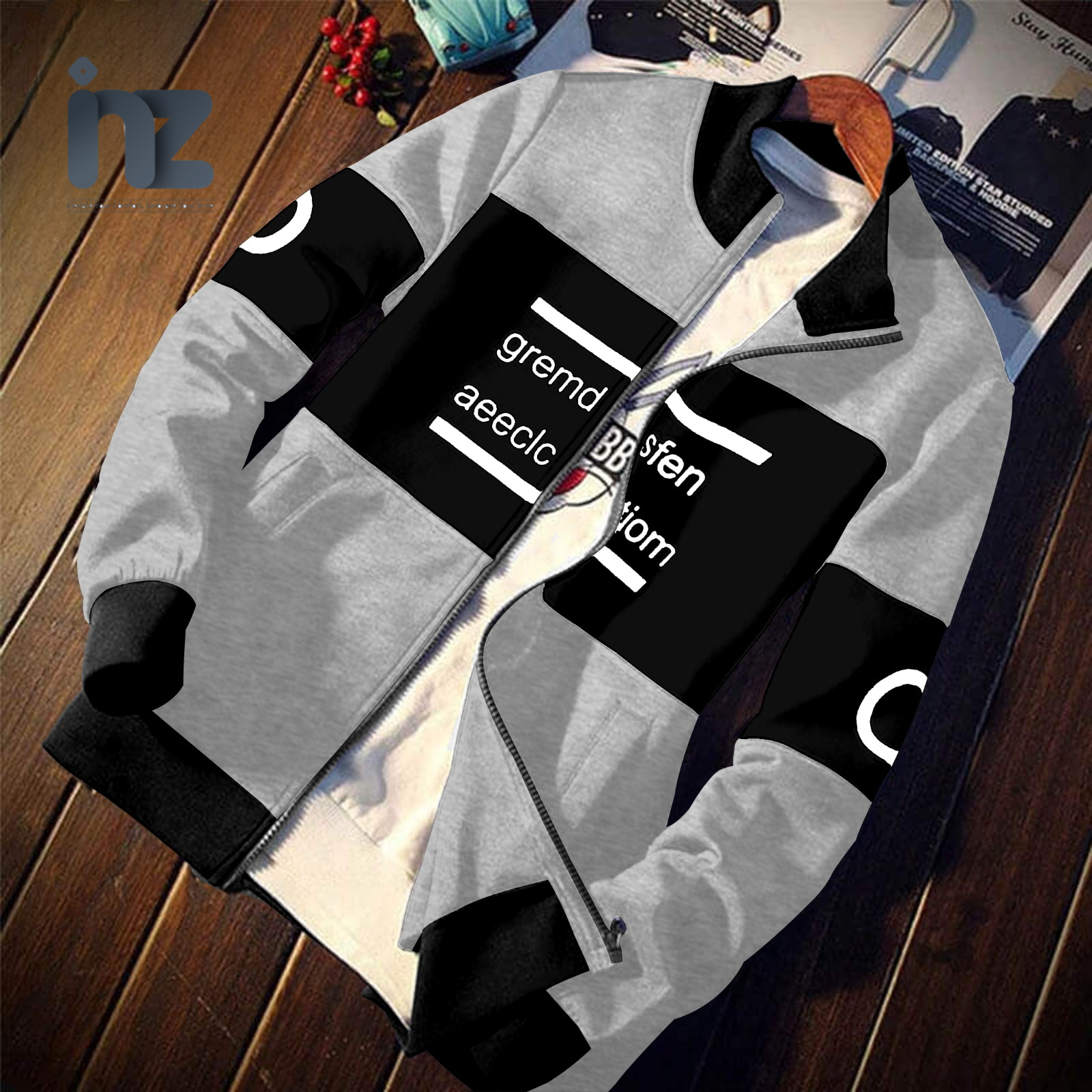 Fashion by INZ Premium Quality Panel Style Zipper Upper For Men & Boys Hoodies