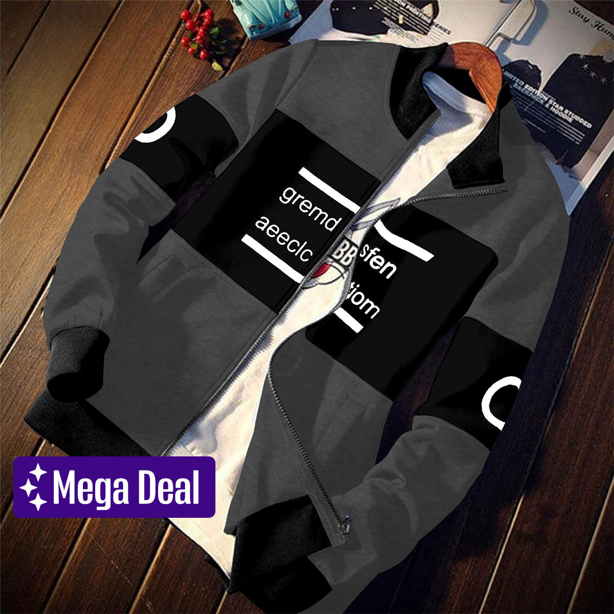 Fashion by INZ Premium Quality Panel Style Zipper Upper For Men & Boys Hoodies